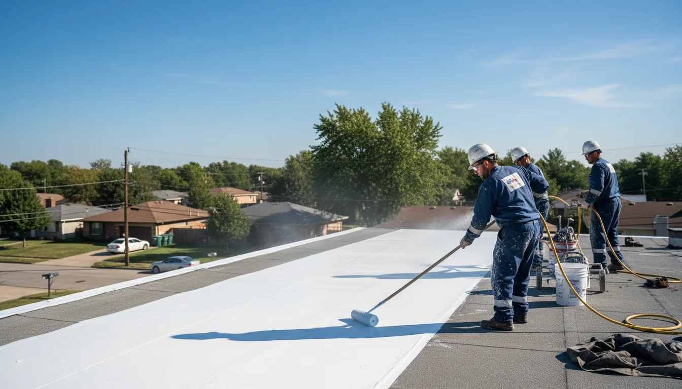 Commercial roof coating in Stoystown, PA near me